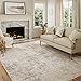 HUGEAR Tappeto Salotto Moderno Beige Grigio Tappeti 150x210cm Lavabile in Lavatrice Antiscivolo Astratto Naturale Grande Carpet Cameretta Scendiletto Camera da Letto Ufficio Pelo Corto