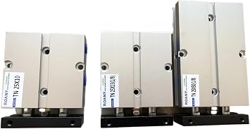 TN25 TDA Twin Air Cylinder Bore 25mm Stroke 10-200mm Dual Action Air Pneumatic Cylinders Double Action PneumaticTN25X60