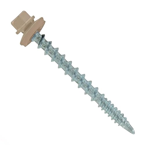 Fasteners Plus ST Fastening - Tornillos de metal para techos Kwikseal de metal a madera, color marrón (250 unidades) disponible en Yaxa Colombia