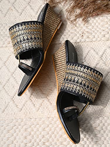 Image of Shoetopia Women's Wedge Heel Kolhapuris