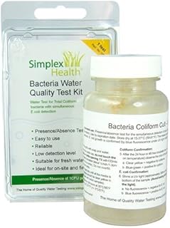 SimplexHealth Water Bacteria Test Kit Test for Coliform Bacteria (Single Test)
