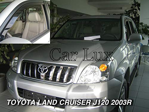 Car Lux AR03679 - Derivabrisas Deflectores de Viento Delanteros para Landcruiser J120 Desde 2003-