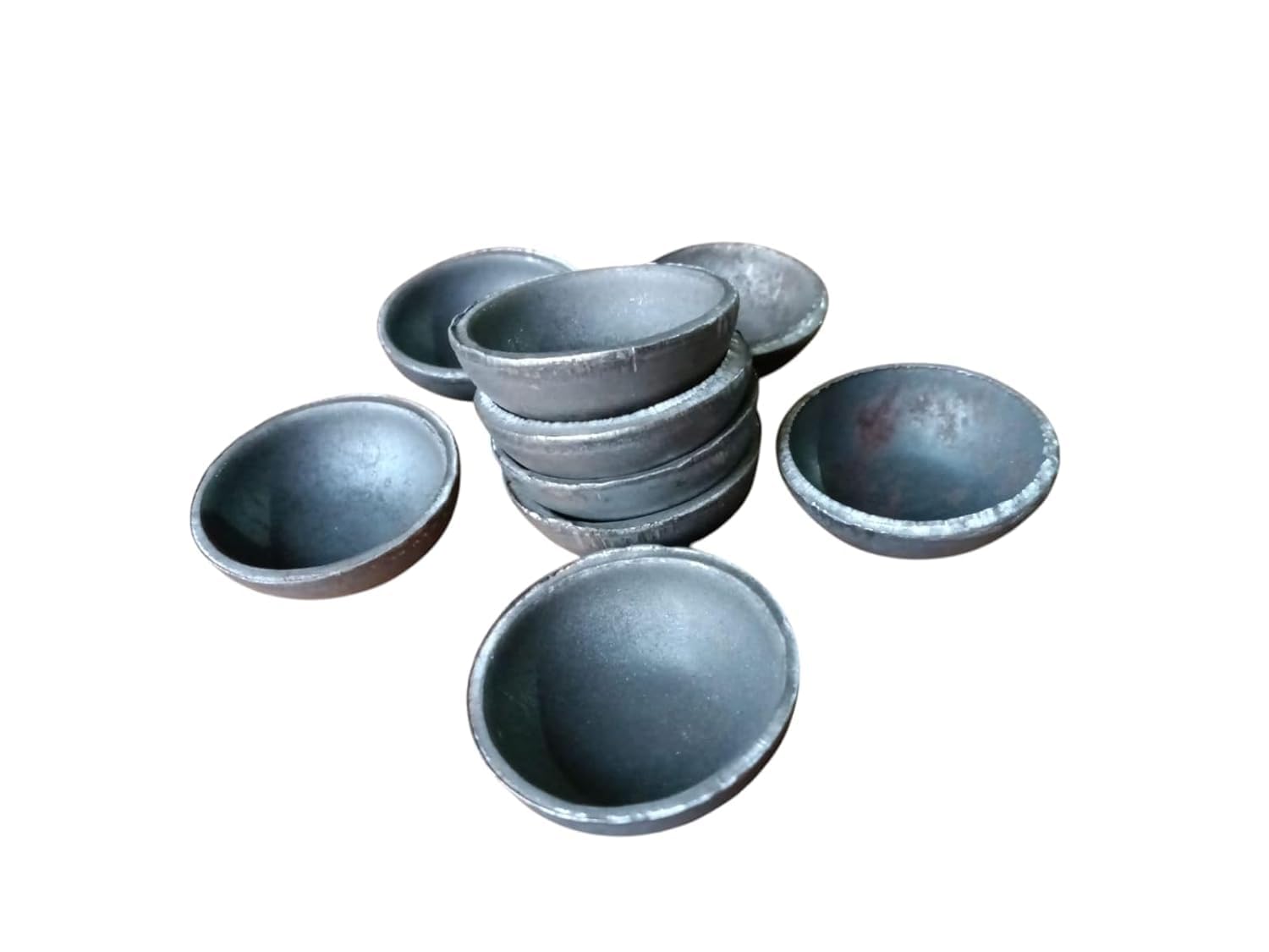 Traditional Iron Diya / Iron DIYE/Small Size/Pack of 7 / for Shani POOJAN / Shani Dosh Nivaran Diya by NOHA MERCADO-image-13