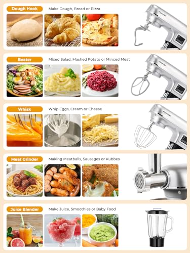 Stand-Mixer-8-IN-1-85-Qt-Multifunctional-Fermentation-Electric-Kitchen-Mixer-6-Speed-Tilt-Head-with-Stainless-Steel-Bowl-15L-Glass-Jar-Meat-Grinder-Dough-Hook-Whisk-Pasta-Attachment