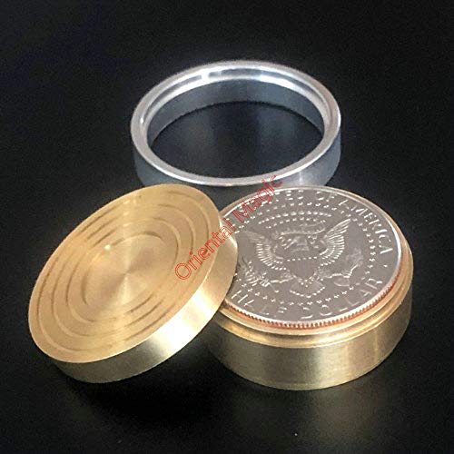 Oriental Magic Coin Box (Half Dollar) - Magic Tricks , Party Tricks, Amazing Tricks , Magic Kit, Stage Magic