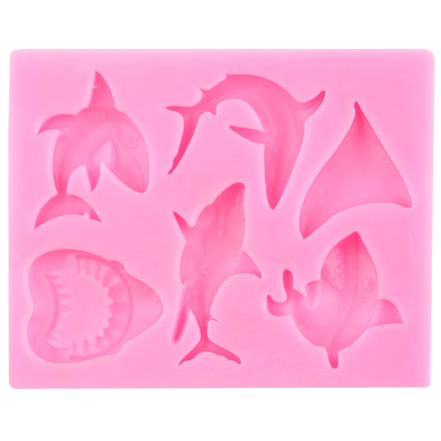 YIHUOMOLDS Ocean Shark Fondant Molds Sea Animal Silicone Mold For Sugar Cake Decorating Cupcake Topper Candy Chocolate Gum Paste Polymer Clay - Image 9