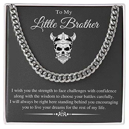 To-My-Brother-Stainless-Steel-Cuban-Chain-Necklace-Sentimental-Gifts-for-Brother-Birthday-Gift-For-Brother-from-Sister-Mens-Necklaces-Gold-Silver-Chain-Christmas-Gift-for-Brother-Men-Husband