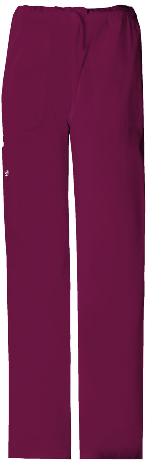 Cherokee Unisex Wine Men & Women Scrubs Pant Workwear Core Stretch Drawstring Cargo 4043, Large