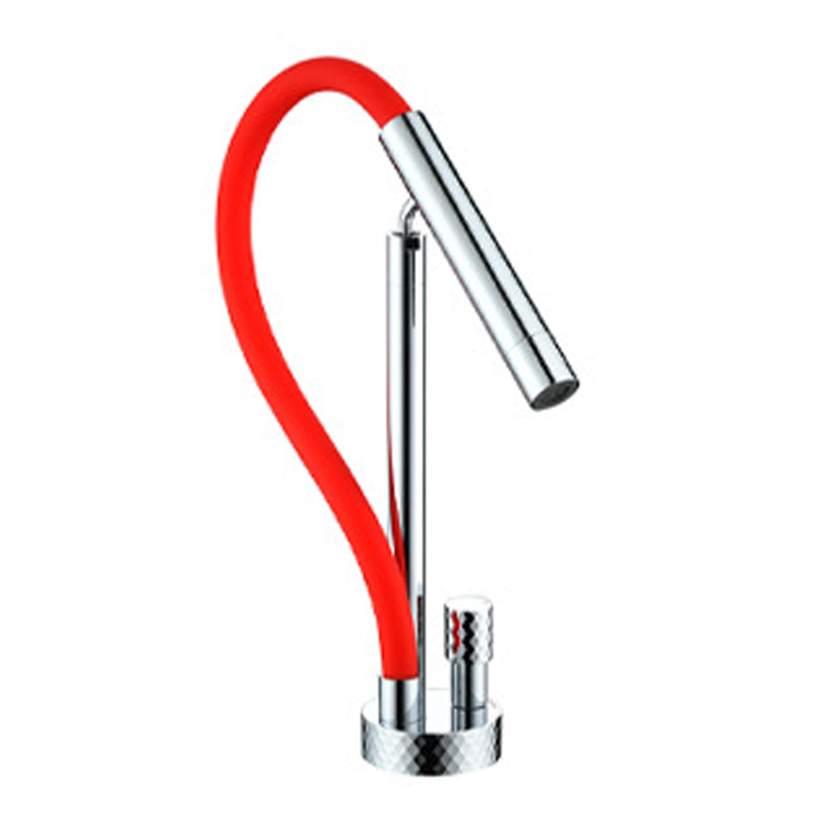 JRUIA Brushed Gold And Orange Kitchen Faucet, 360° Arbitrary Adjustment Bathroom Sink Faucet, Four Water Outlet Modes,E