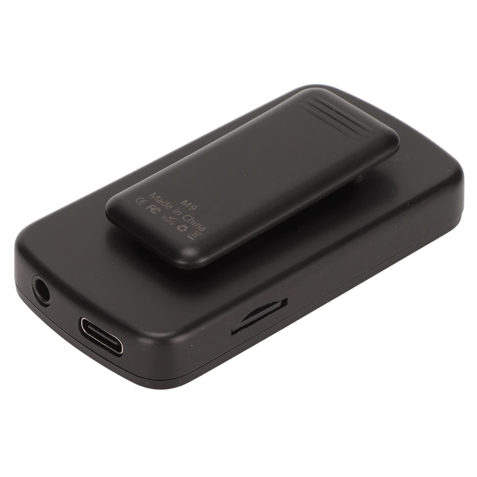 Lettore musicale MP3 con clip posteriore, lettore MP3 a bassi potenti, 1,54 pollici, riduzione intelligente del rumore per l'uso quotidiano per lo sport (64 GB)