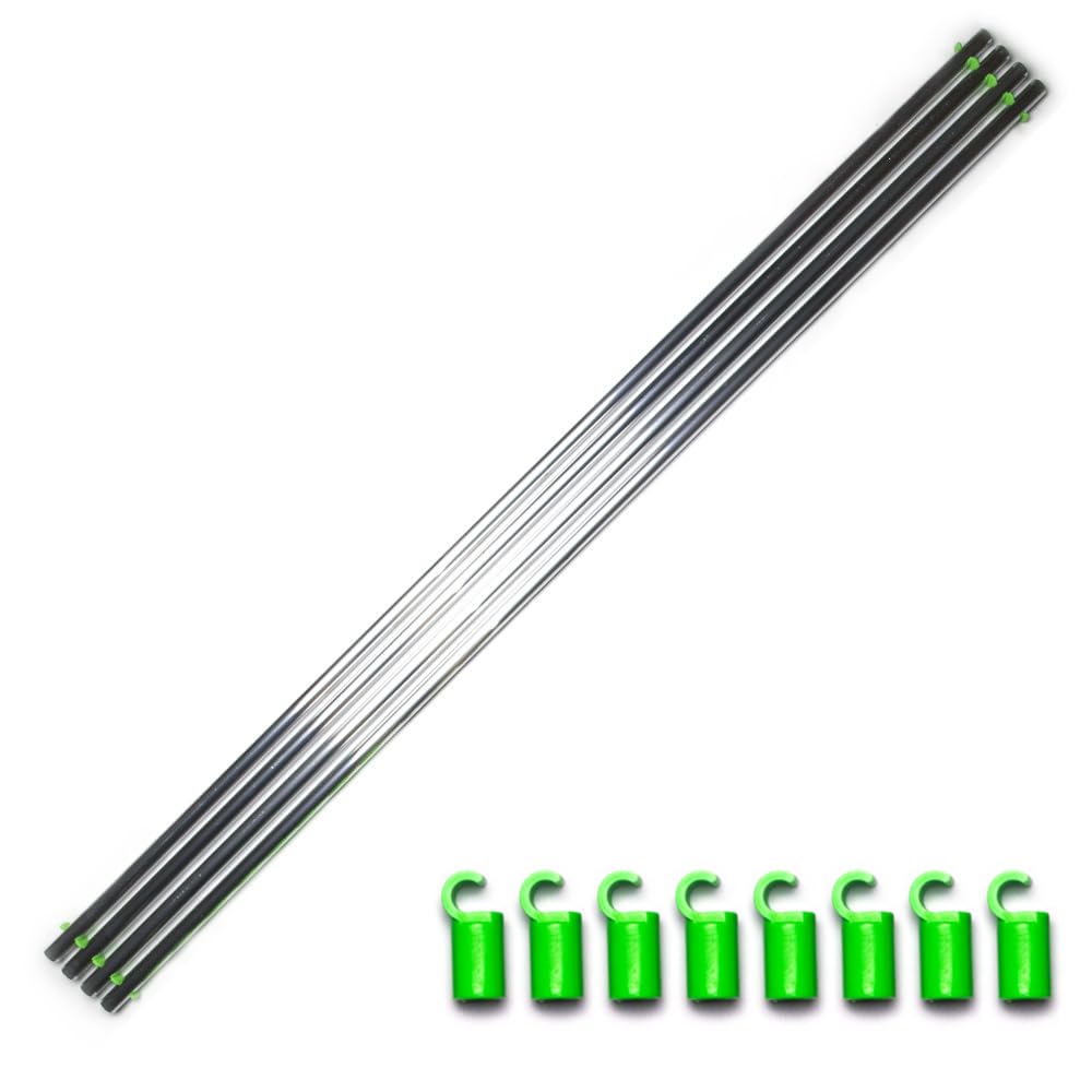 Fixture Poles 150x150 cm do tyczek Ø16 mm, zielone pręty stabilizujące Space Booster do namiotów uprawowych, modułowe wzmocnienie ścian