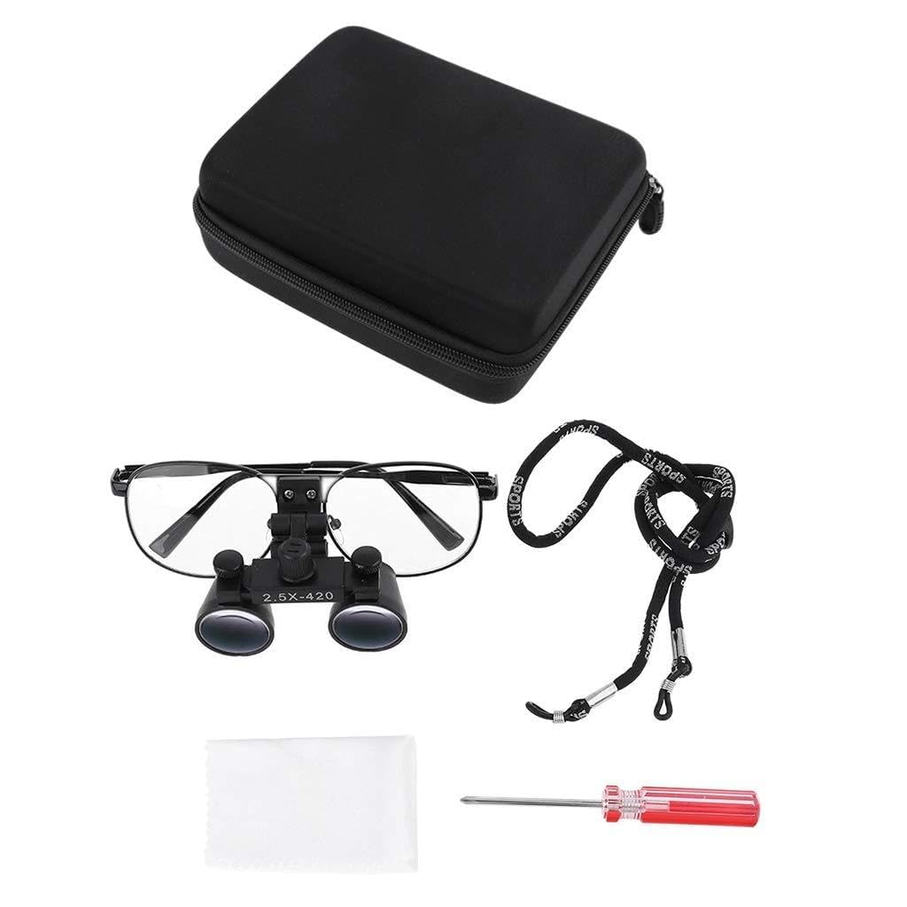 2.5X 3.5X Binoculaire Chirurgie Loupe Dentaire Loupe Chirurgicale Médicale w Lunettes
