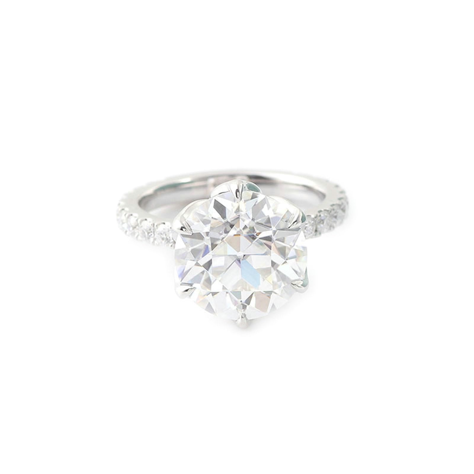 Moissanite pierścionek damski z białego złota, 2 ct D Color VVS1, pierścionek zaręczynowy, pierścionek z prawdziwego złota 375, pierścionek ślubny, 9-karatowe złoto, z grawerunkiem dla kobiet