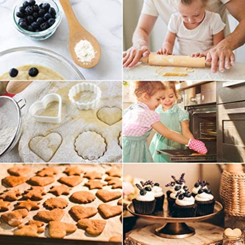 LIANLI Kids Cooking Baking Set 17Pcs, Kids Chef Role Play Traje Set - Chef Hat e Correspondência Ros