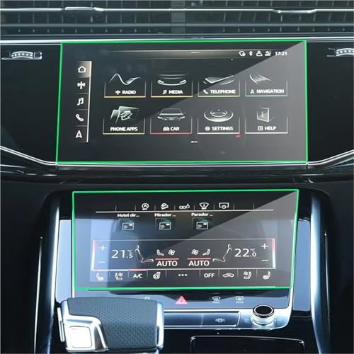 Navigations-Bildschirmschutz Für Q7 Für Q8 2019 2020 Bildschirmschutzfolie Aus Gehärtetem Glas Für Navigationssysteme Und Touchscreens GPS-Navigationsfolie