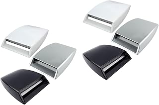 VICASKY 2 Peças Adesivo De Janela Do Obturador Guarnição Preta Decoração Preta Acessórios De Ar Ventilação Para Capô Preto Colheres De Ventilação Para Caminhões Capô De Ventilação De