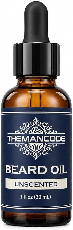 Óleo para Barba THEMANCODE sem Fragrância, Frasco com 30 mL