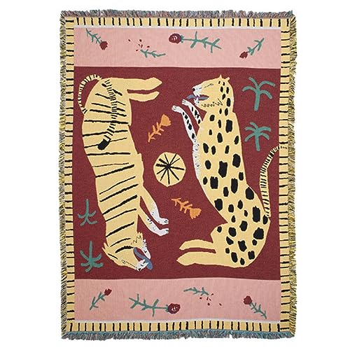 TINTAG Alfombra de campamento al aire libre Pink Panther para decoración del hogar, manta de picnic, césped, playa, a prueba de humedad, alfombra retro