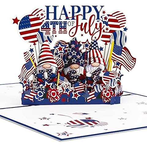 4th of July Pop Up Greeting Cards Cover