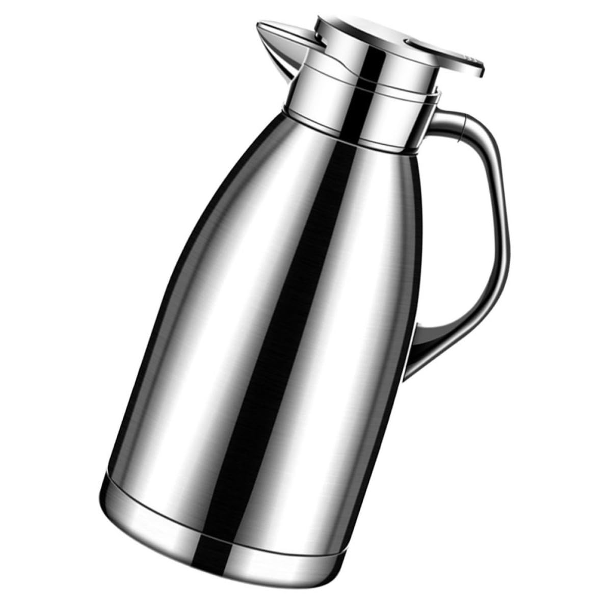 Botella Térmica de Acero Inoxidable 2, 3 L Plata de Gran Capacidad
