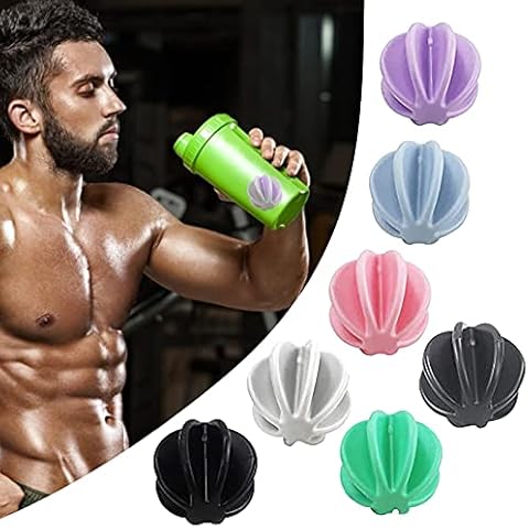 QHJ 7 Stück Blender Balls, Kunststoff Mixing Balls für Protein Pulver, Cocktail, Milchshake, 7 Farben, PP, Verschleißfest, Hohe Temperaturbeständigkeit (Multicolor) Cover