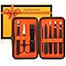 Pinzette di precisione per sopracciglia,Pinzetta e Tagliaunghie Set,Manicure con pinzette, Precisione Pinzette di Kit da viaggio per la cura degli Uomo Grooming Kit,9 pezzi, in acciaio inossidabile immagine
