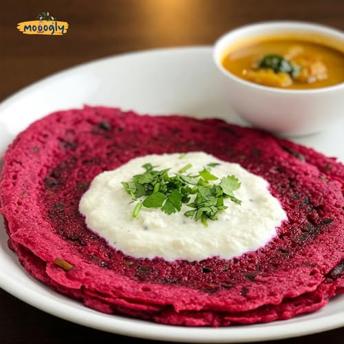 Image of Lobia & Beetroot Dosa Mix 200g | Instant Millet Breakfast Premix | High Protein, Fiber & Iron | Gluten Free, Vegan & Preservative Free Nutritious Chilla Mix Healthy for Kids & Adults