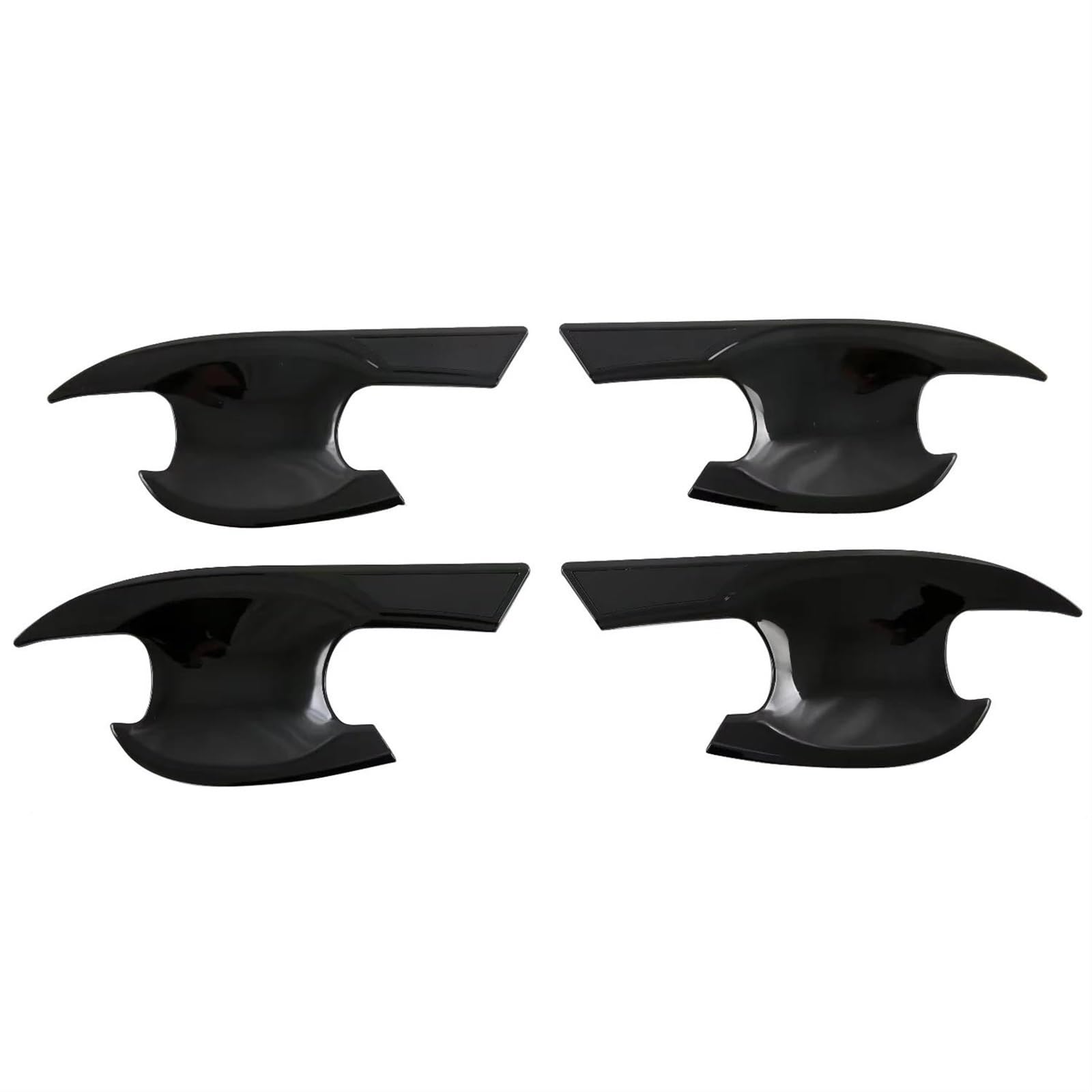 HJKDSZ Car Accessories Exterior Door Side Handle Bowl Cup Cover Trim 4 Pack for CR-V CRV C RV 2023 2024(Black A)