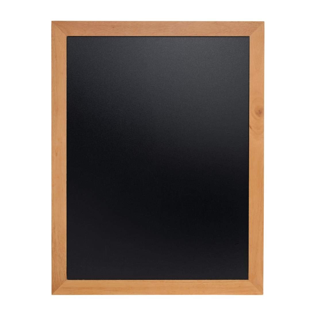 Securit WBU-TE-70 70 x 90cm Lacquered Finish Wall Chalk Board - Teak