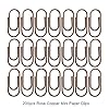 200 Fat Mini Paper Clip Rose Copper Cute Tiny Paperclips 3/5 Inch Stainless Steel in Silver Tinplate Paper Clips Holder for Office School Home Desk Organizers (Rose Copper Fat Mini Clips) #2