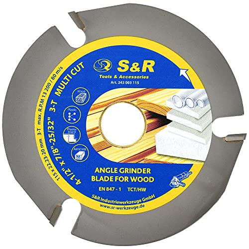 S&R Disco Corte Madera 115mm Hoja de sierra circular de 115 mm x ...