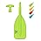 OCEANBROAD Telescoping Emergency Paddle 21\'\'-42\'\'Assembling Required Collapsible Paddles Aluminium Shaft for Kayaking Boating Canoeing River Tubing, Green, 1 Paddle