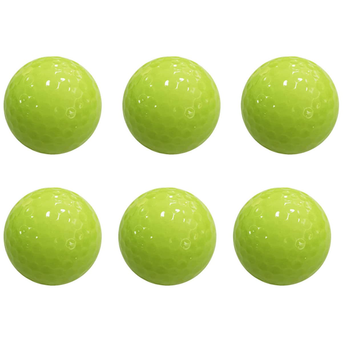 BESTonZON 6Pcs Luminous Golf Balls Durable Use Balls for Enhanced Visibility and Fun Evening Golf Practice
