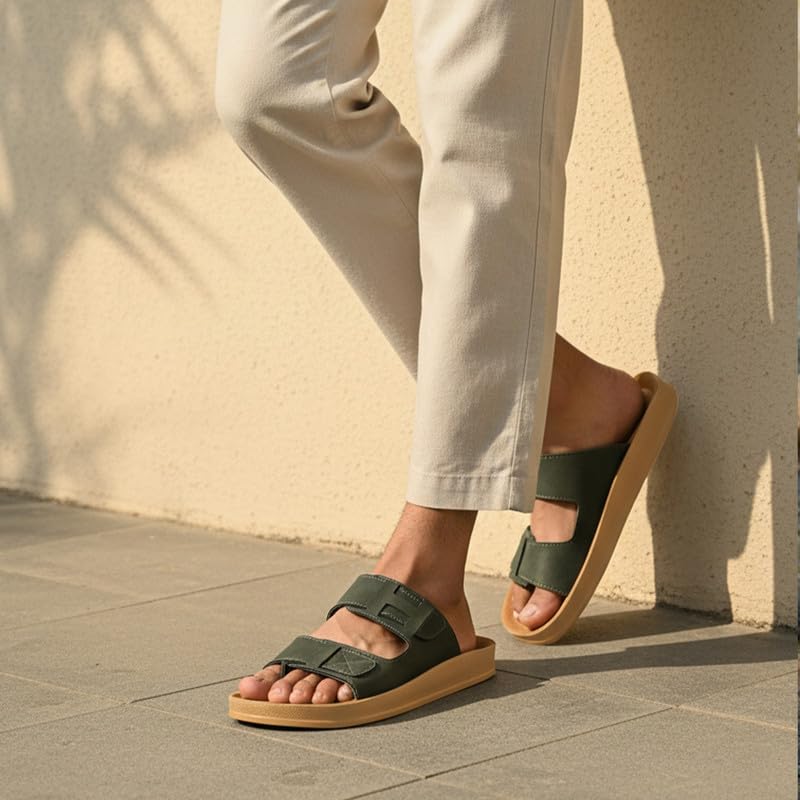 Image of WALKAROO Men's Fashion Sandals with Soft Sole and Lightweight - WGR53211
