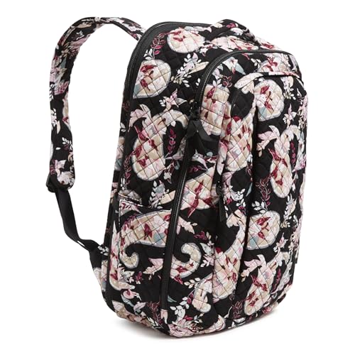 Vera Bradley Women's, Cotton Large Travel Backpack Travel Bag, Botanical Paisley, One Size2