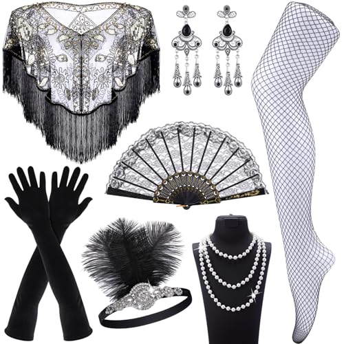1920s Flapper Accessories Set for Women