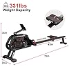 SNODE-Water-Rowing-Machine-with-Bluetooth-Rowing-Machine-for-Home-Use-with-Free-APP-Water-Resistance-Indoor-Rower-Cardio-Training-Soft-Seat-Smooth-Quiet-Home-Fitness-Workout SNODE Water Rowing Machine with 7.4Gal Large Water Tank, Quality Rower Machine with Heavy Duty Frame, 331 Lb Weight Capacity, Bluetooth Available