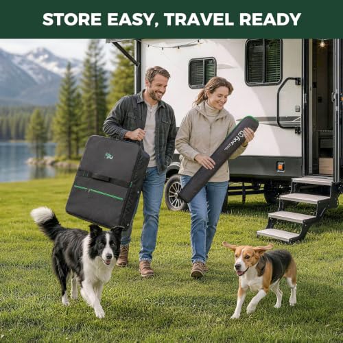 Image of FXW Rollick Dog Playpen with Storage Bags, 32 inch H, 16 Panels | Heavy-Duty & Easy setup Play Area, 2 Bags for Easy Carry & Storage, For Small & Medium Dogs, Patented