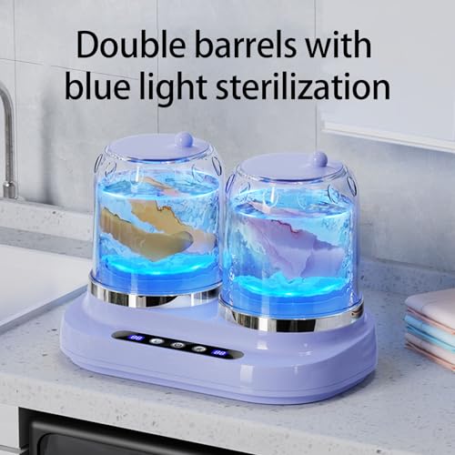 Double seau de lavage 2000 ml à faible bruit avec double baignoire compacte - 6
