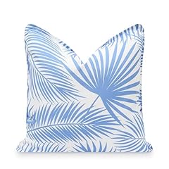 Cornflower Blue Palm Leaf 20"x20"