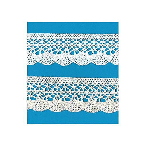 Nastro Pizzo BIANCO Altezza Cm.5 Confezione Mt.10