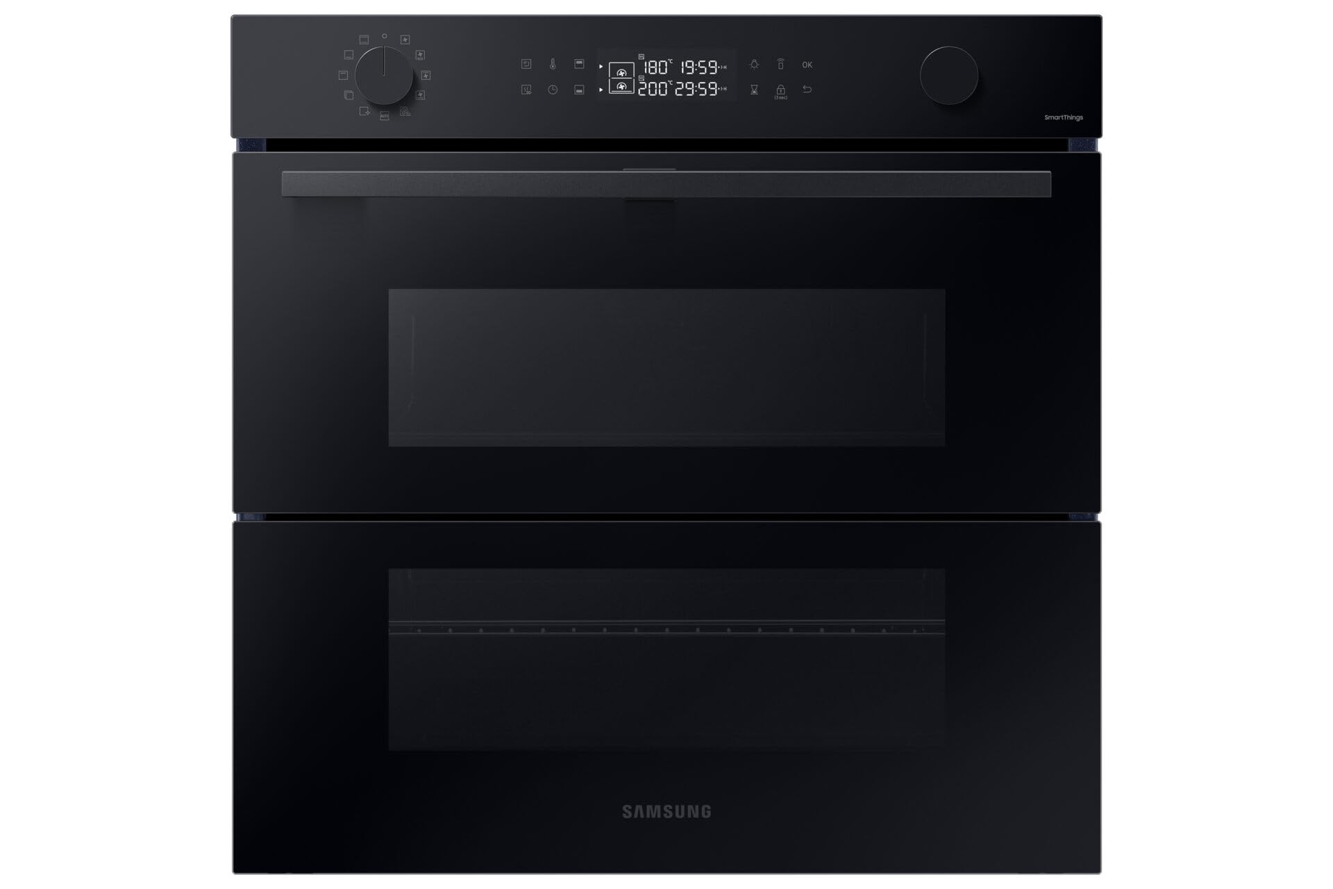 Forno Samsung ad incasso NV7B4540VBK 60 cm 76 l dual cook flex serie 4 doppia porta vapore grill wifi display led nero classe a+
