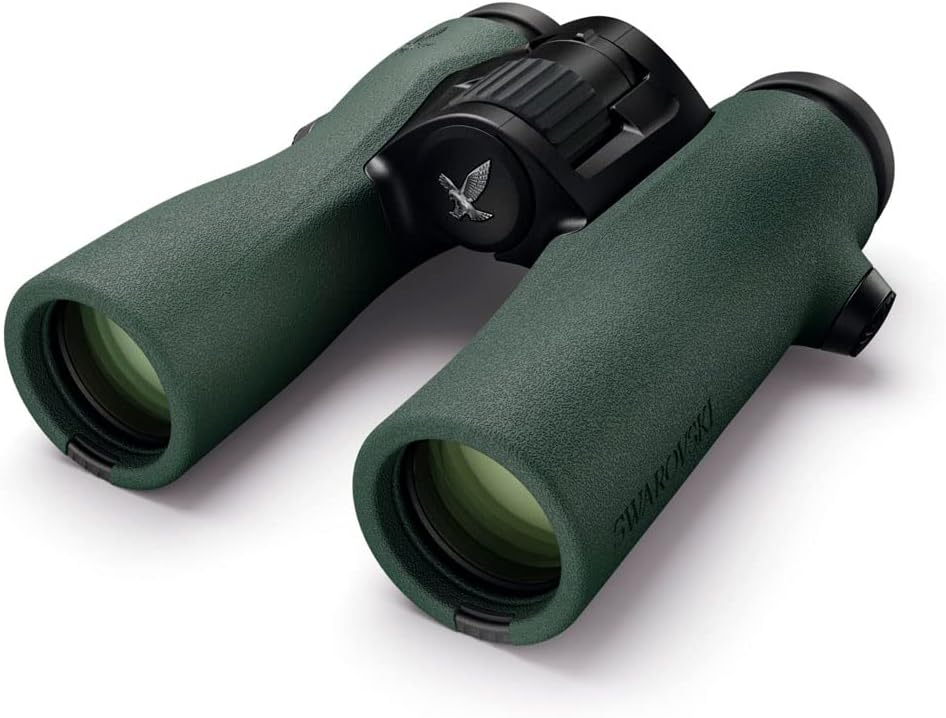 Swarovski NL Pure 10x32 Green Binoculars w/Sidebag, Strap, Eyepiece, Lens Cover, and Cleaning Kit 36242