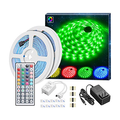 Kit de Luces LED Tira Multicolor 2x5m Impermeable con Control miniatura 1