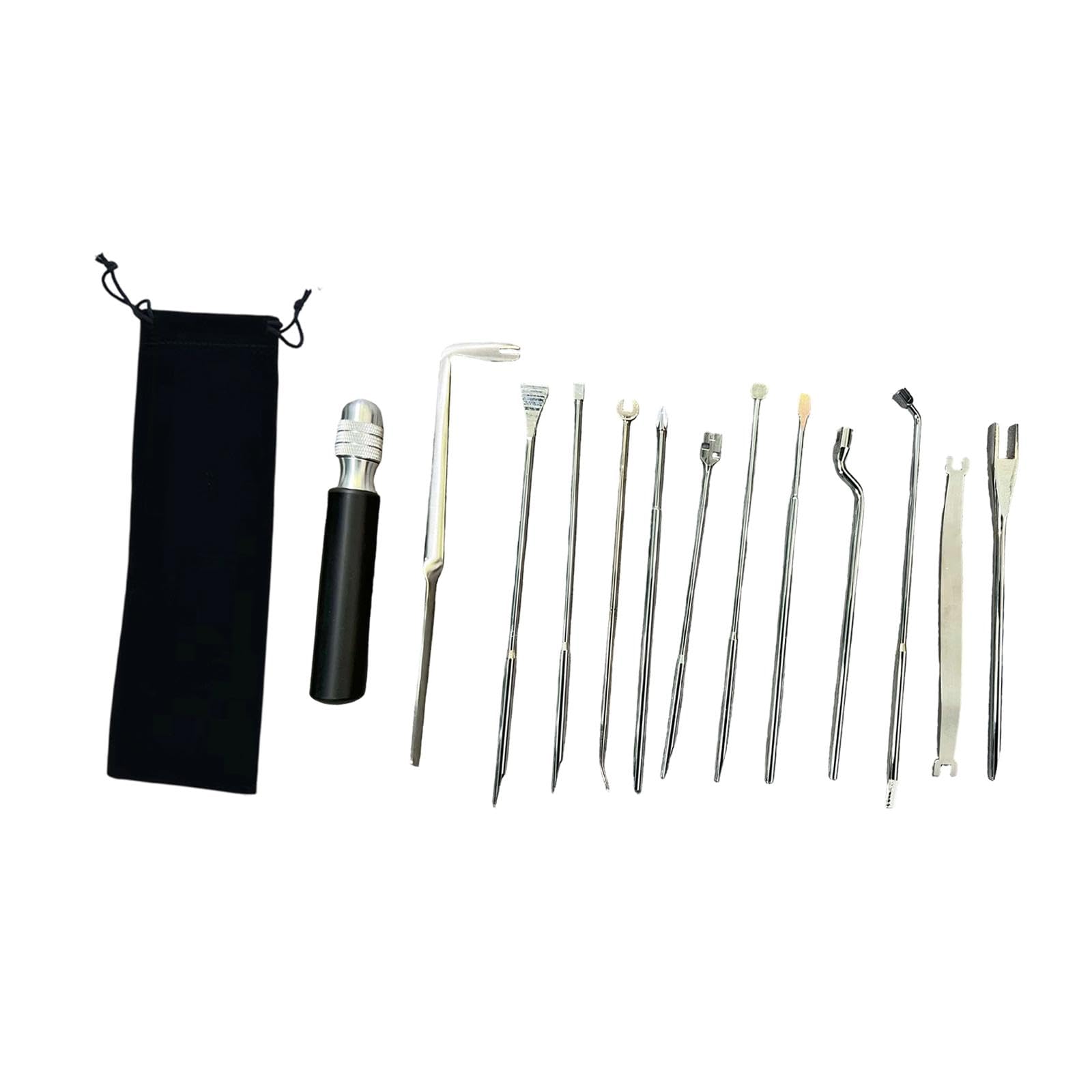 Piano Régulateur Kit Outils Réglage Instrument Clé Tournevis Métal Multipurpose pour Maintenance Précise Adapté Aux Techniciens Musiciens Ateliers Pro, 13 Pièces
