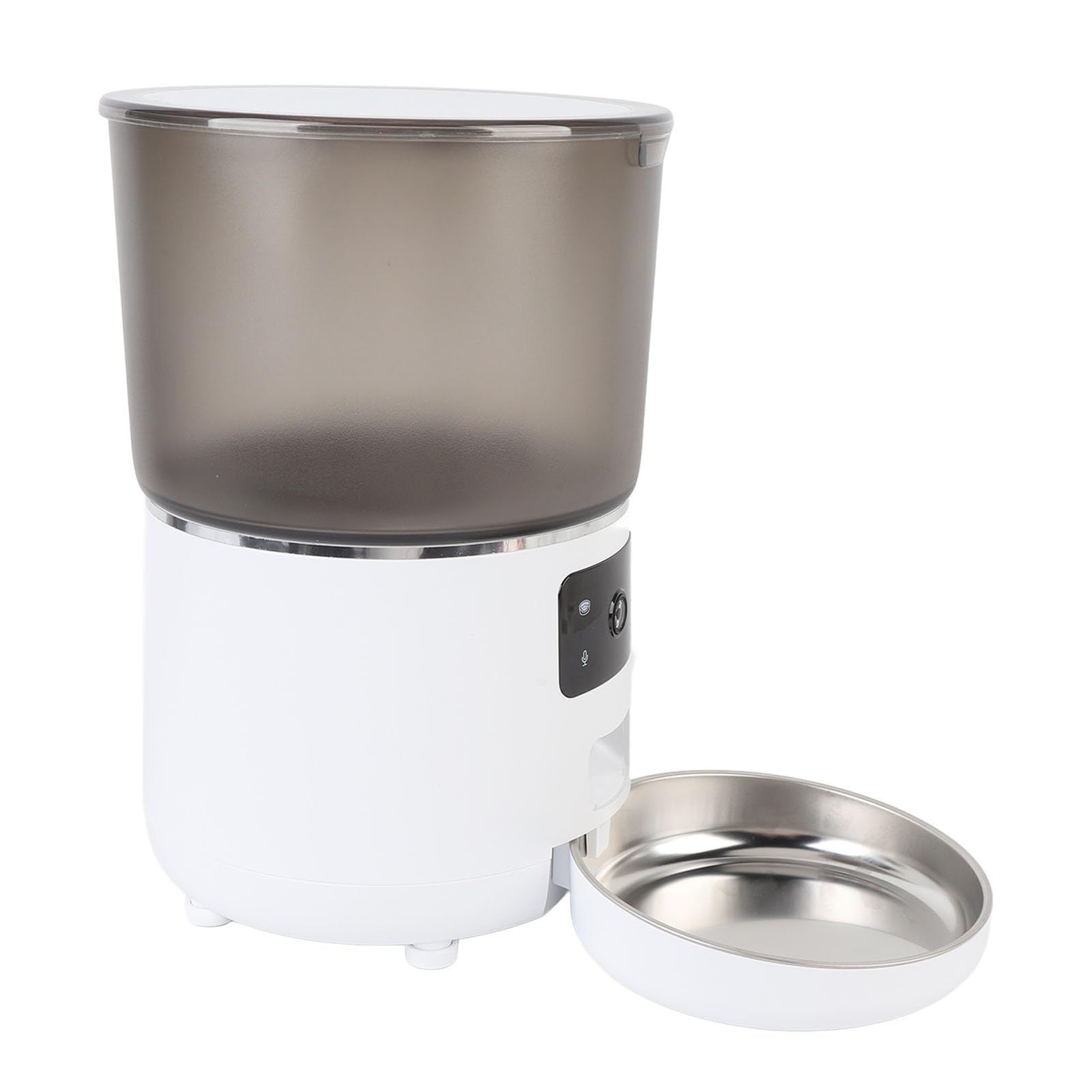 Generic Distributore Automatico di Cibo Temporizzato per Animali Domestici con connettività Wireless per Cani Gatti, Alimentatore Wireless USB da 4 Litri per L'uso in Qualsiasi Momento (WHITE)