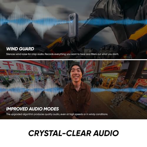 undefined Insta360 X4 Air Starter Bundle - Lightweight 165g 8K 360 Camera, Invisible Selfie Stick, Replaceable Lenses, Shoot First & Frame Later, Built-in Wind Guard, FlowState Stabilization, AI-Powered App の商品画像 8