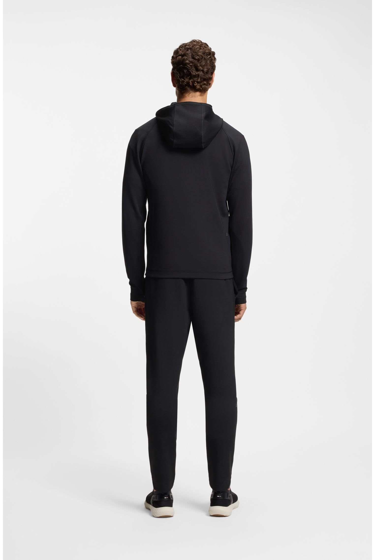 BOSS Active Hoodie Mit Reißverschluss Und Reflektierendem Branding