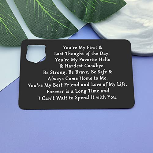 Police Officer Gift Metal Wallet Insert Card Gift Funny Police Engraved Wallet Insert Card for Husband Boyfriend Prayer Military Gift for Police Officer Inspirational Card Christmas Birthday Gift4