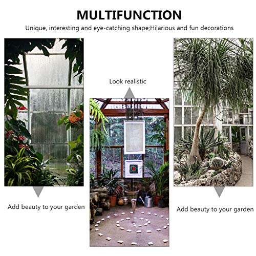 Yardwe 8Pcs Mini Poste de Luz de Rua Modelos de Paisagem Em Miniatura Poste para Vaso de Plantador P